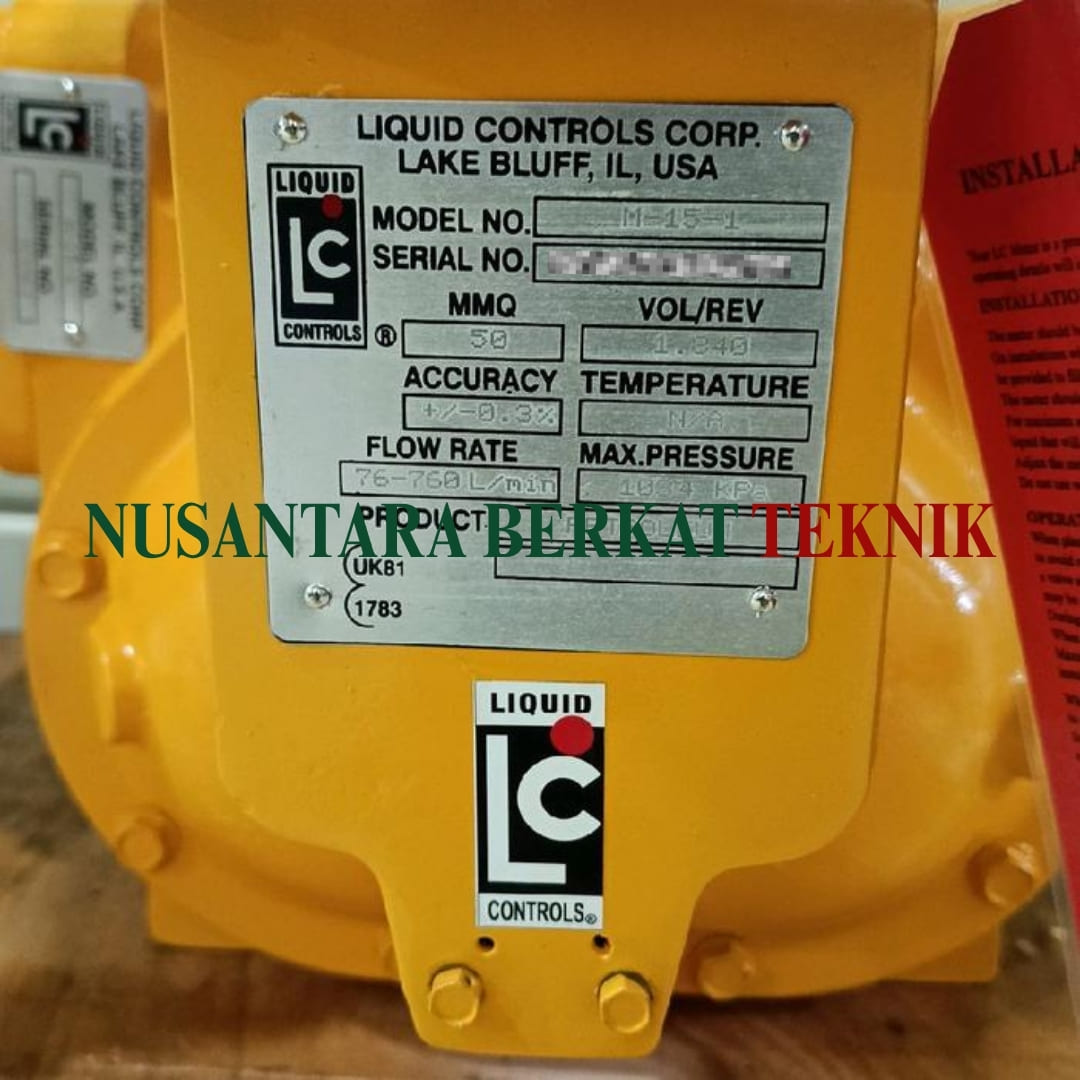 Flowmeter Liquid Controls (LC) M-25-1 + Register LCR 600