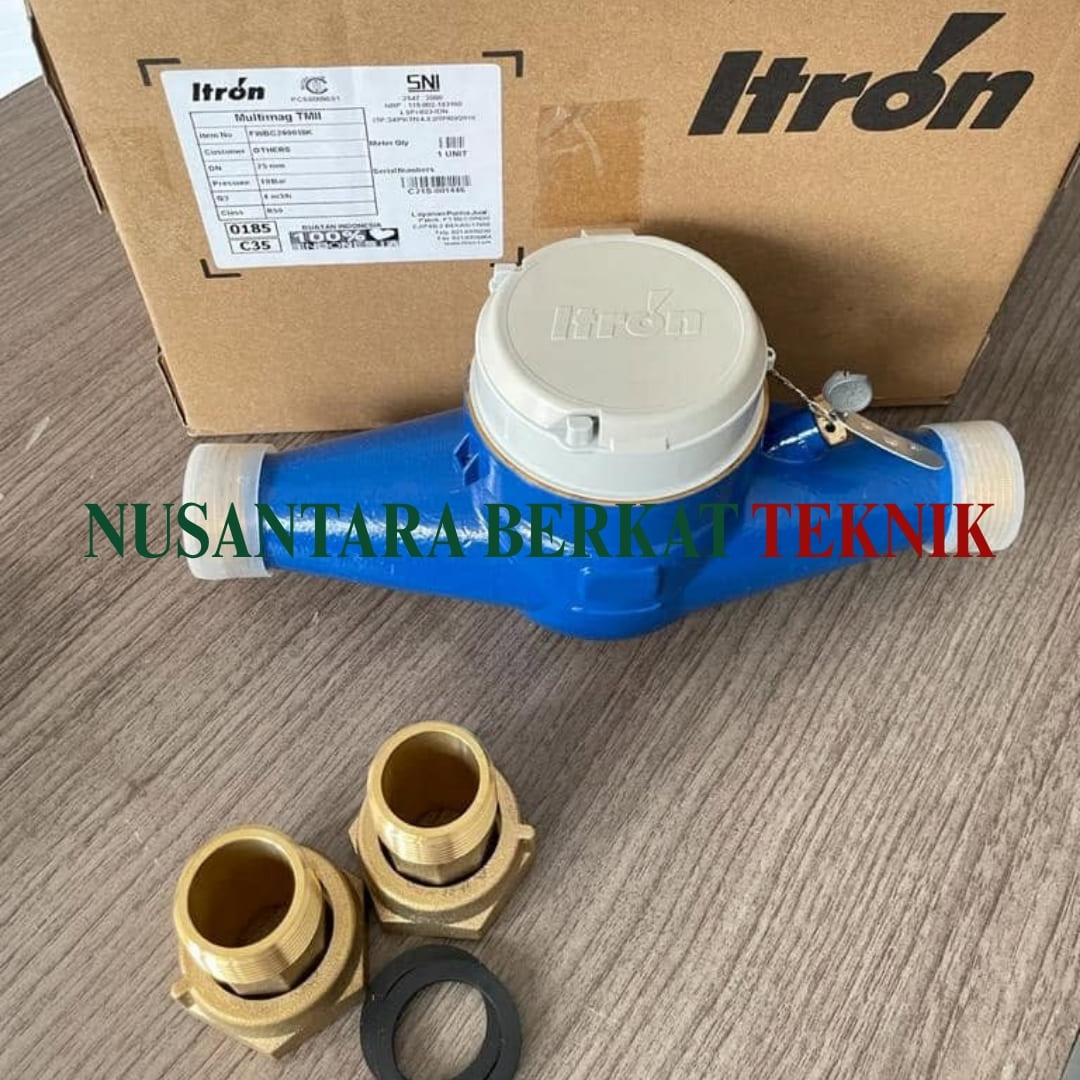 Water Meter Itron Tipe Multimag Cyble Size 1.5 Inch