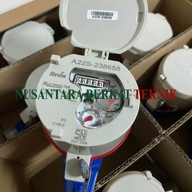 Water Meter Itron Tipe Multimag Cyble Size 1/2 Inch